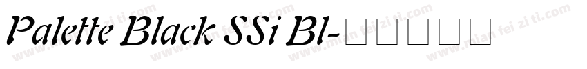 Palette Black SSi Bl字体转换